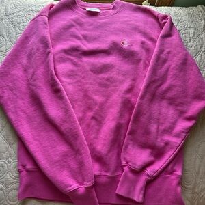 Champion Men's Vibrant Pink Crewneck Sweater